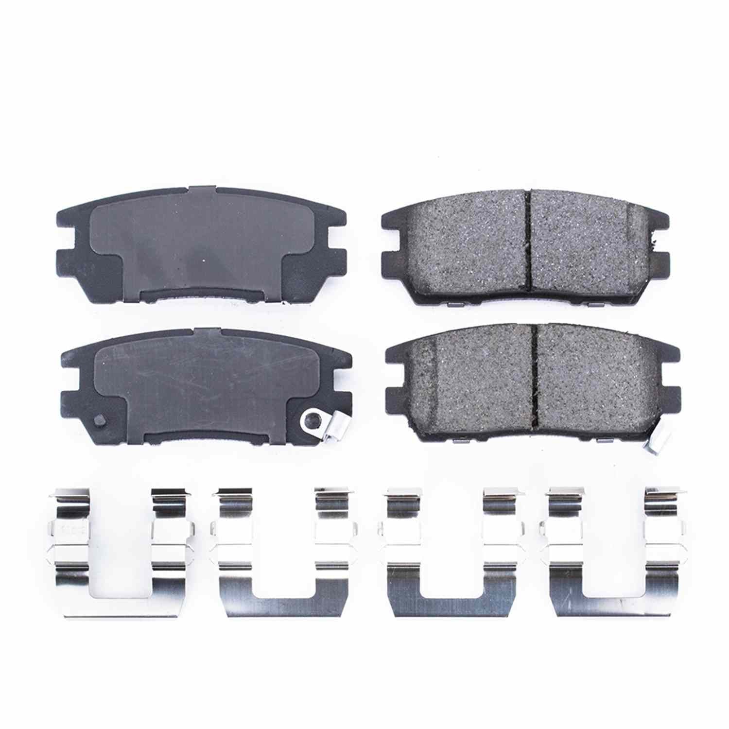 Power Stop 92-00 Mitsubishi Montero Rear Z17 Evolution Ceramic Brake Pads w/Hardware 17-567