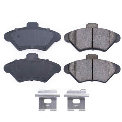 Power Stop 94-98 Ford Mustang Front Z17 Evolution Ceramic Brake Pads w/Hardware 17-600