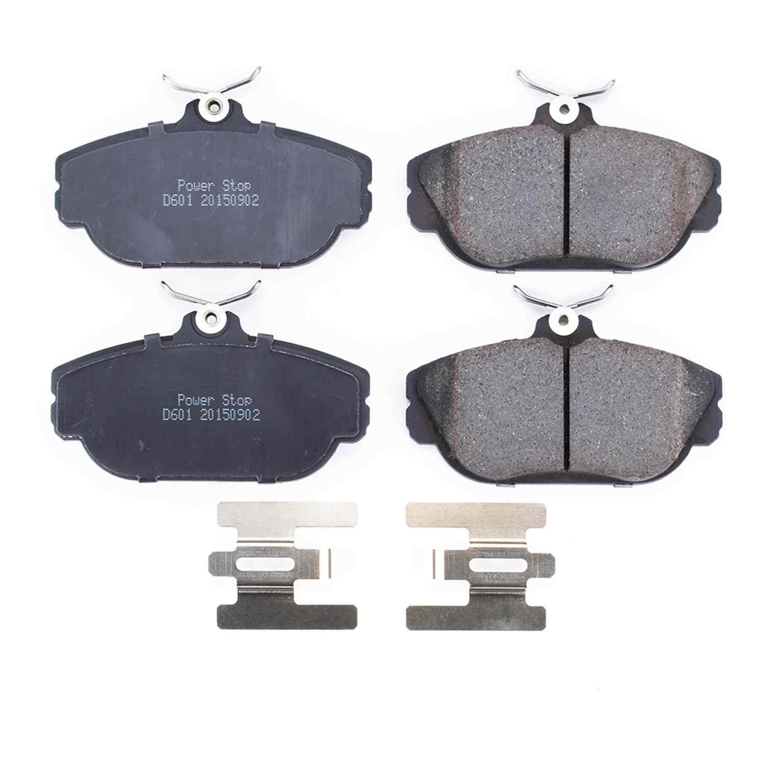 Power Stop 93-02 Ford Taurus Front Z17 Evolution Ceramic Brake Pads w/Hardware 17-601