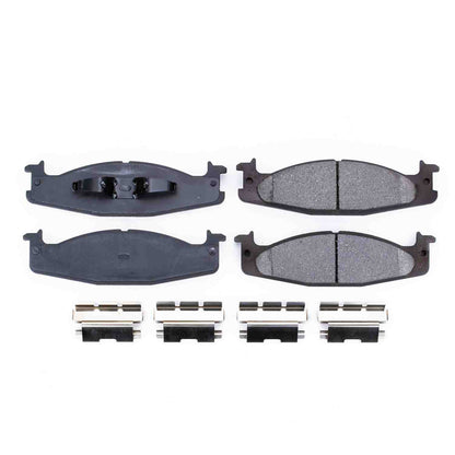 Power Stop 94-96 Ford Bronco Front Z17 Evolution Ceramic Brake Pads w/Hardware 17-632