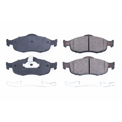 Power Stop 95-00 Ford Contour Front Z17 Evolution Ceramic Brake Pads w/Hardware 17-648