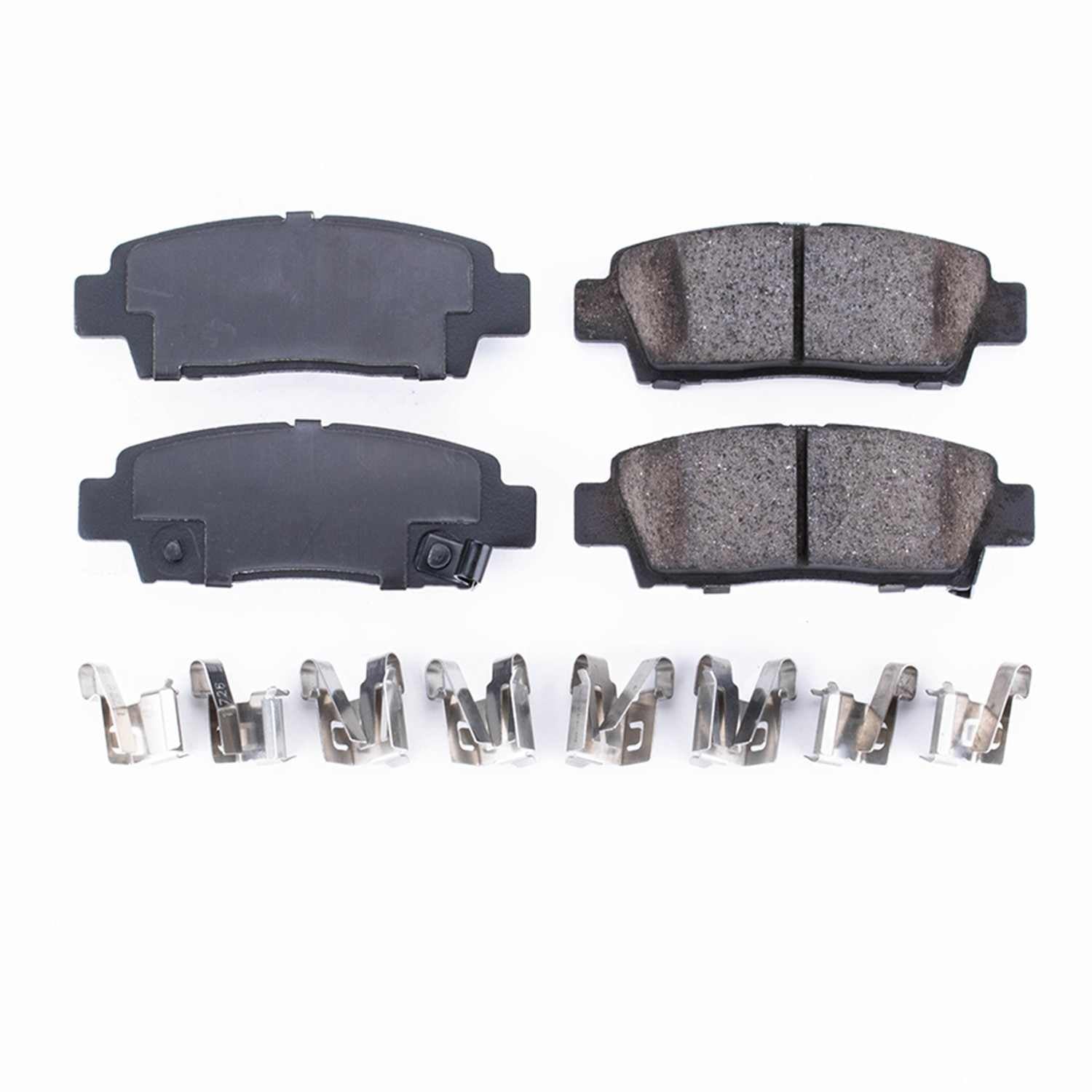 Power Stop 95-99 Toyota Avalon Rear Z17 Evolution Ceramic Brake Pads w/Hardware 17-672