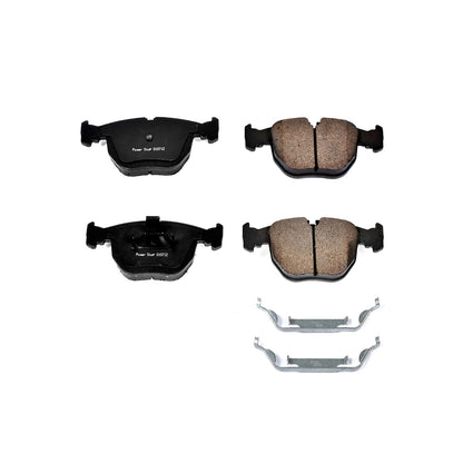 Power Stop 01-03 BMW 530i Front Z17 Evolution Ceramic Brake Pads w/Hardware 17-681
