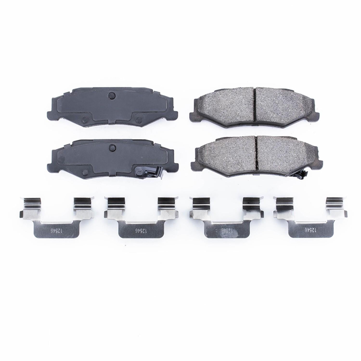 Power Stop 04-09 Cadillac XLR Rear Z17 Evolution Ceramic Brake Pads w/Hardware 17-732