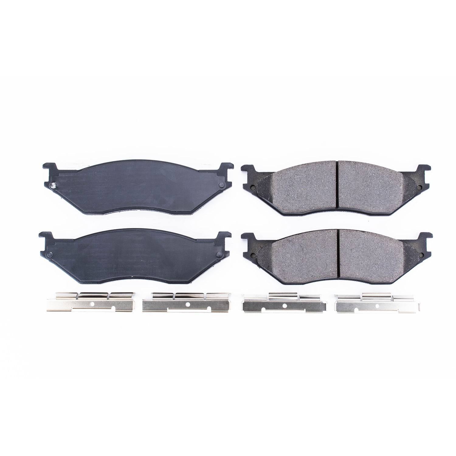Power Stop 2002 Ford E-550 Econoline SD Front or Rear Z17 Evolution Ceramic Brake Pads w/Hardware 17-777