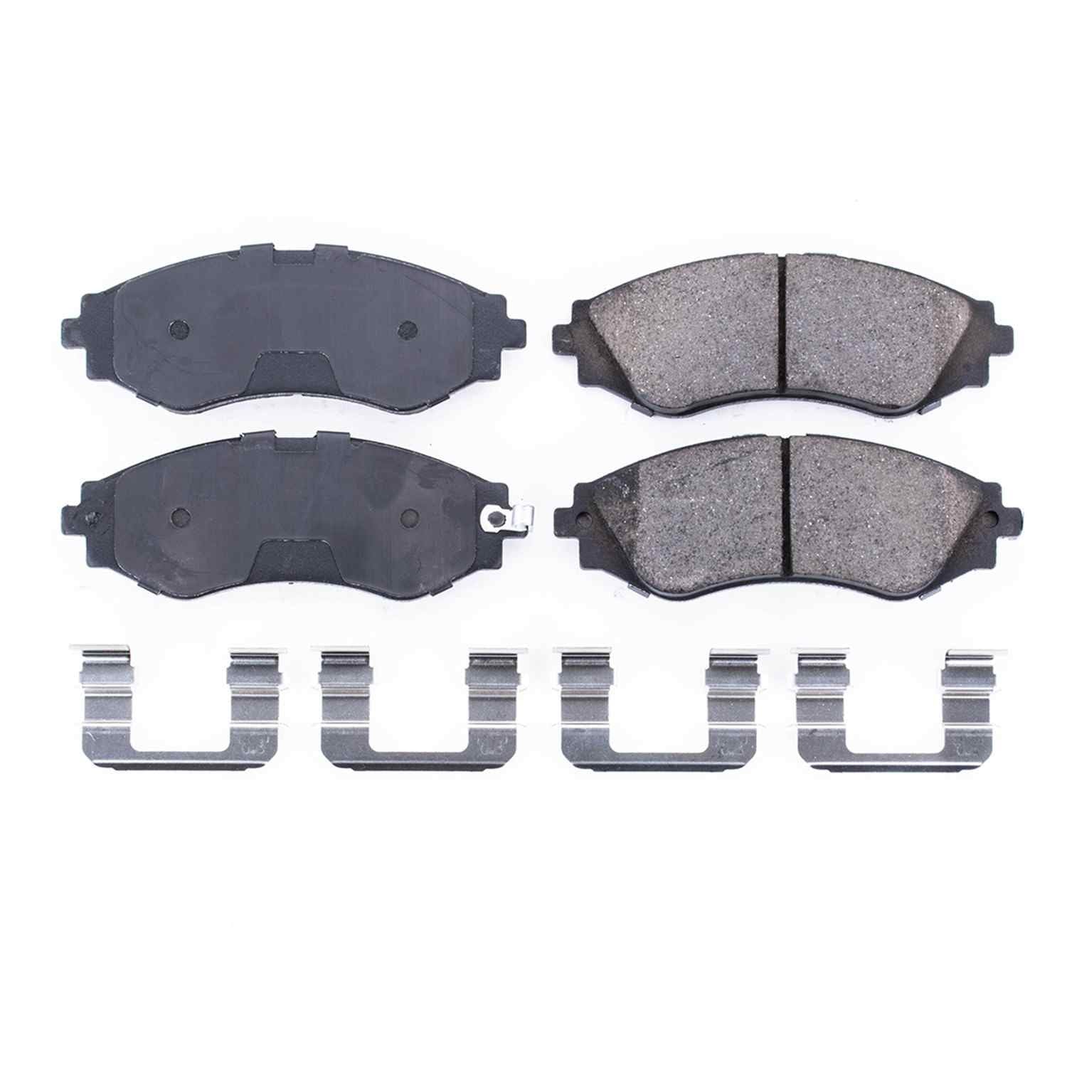 Power Stop 04-11 Chevrolet Aveo Front Z17 Evolution Ceramic Brake Pads w/Hardware 17-797