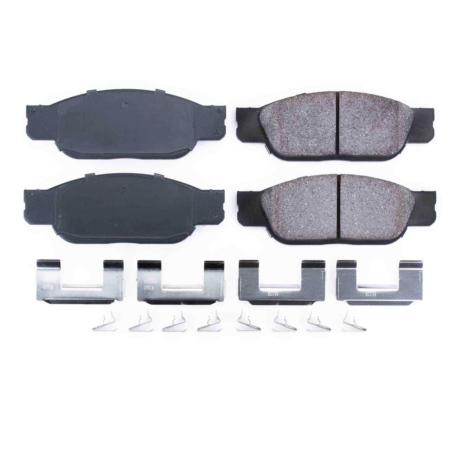 Power Stop 02-05 Ford Thunderbird Front Z17 Evolution Ceramic Brake Pads w/Hardware 17-805