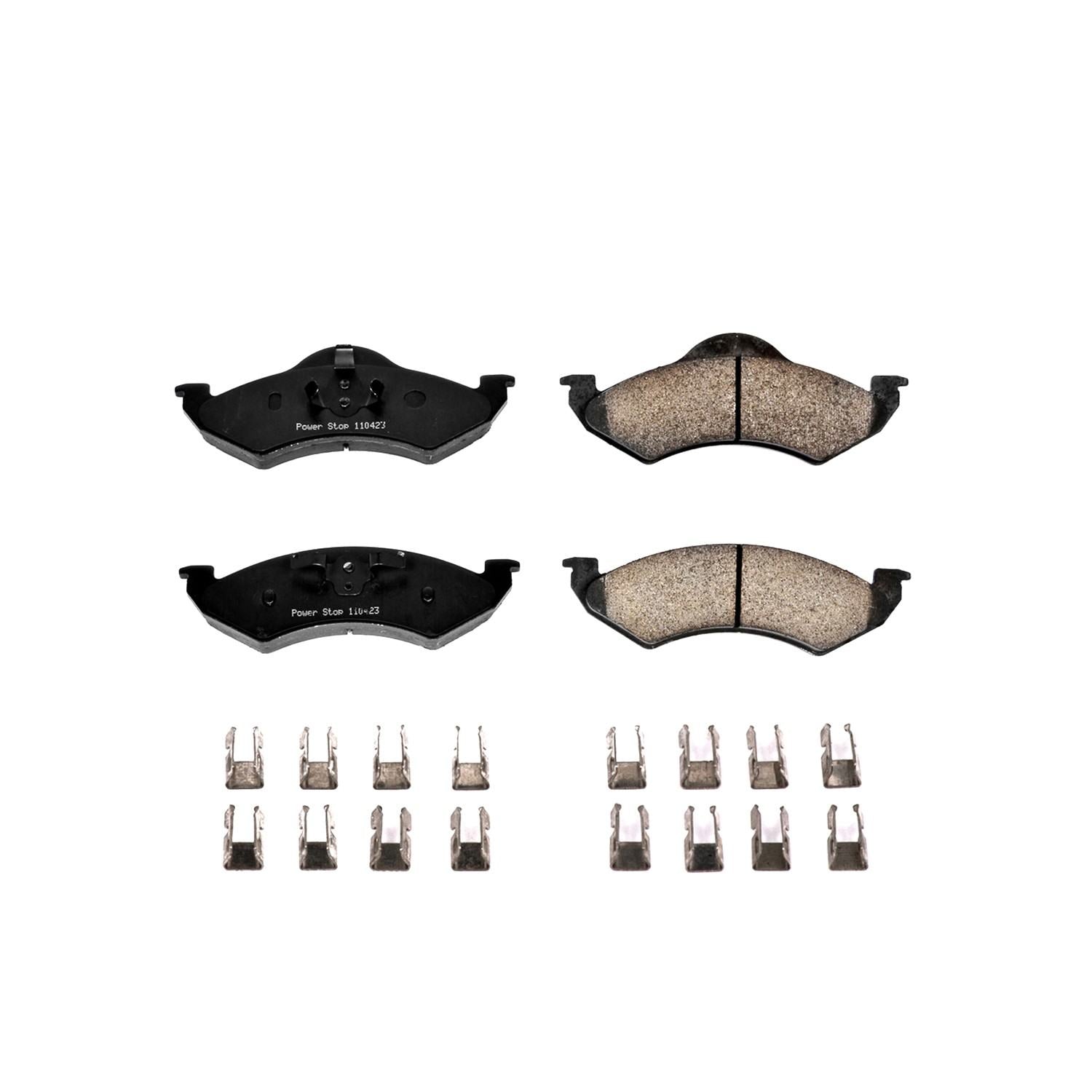 Power Stop 00-02 Dodge Dakota Front Z17 Evolution Ceramic Brake Pads w/Hardware 17-820
