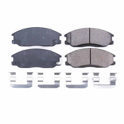 Power Stop 01-06 Hyundai Santa Fe Front Z17 Evolution Ceramic Brake Pads w/Hardware 17-864