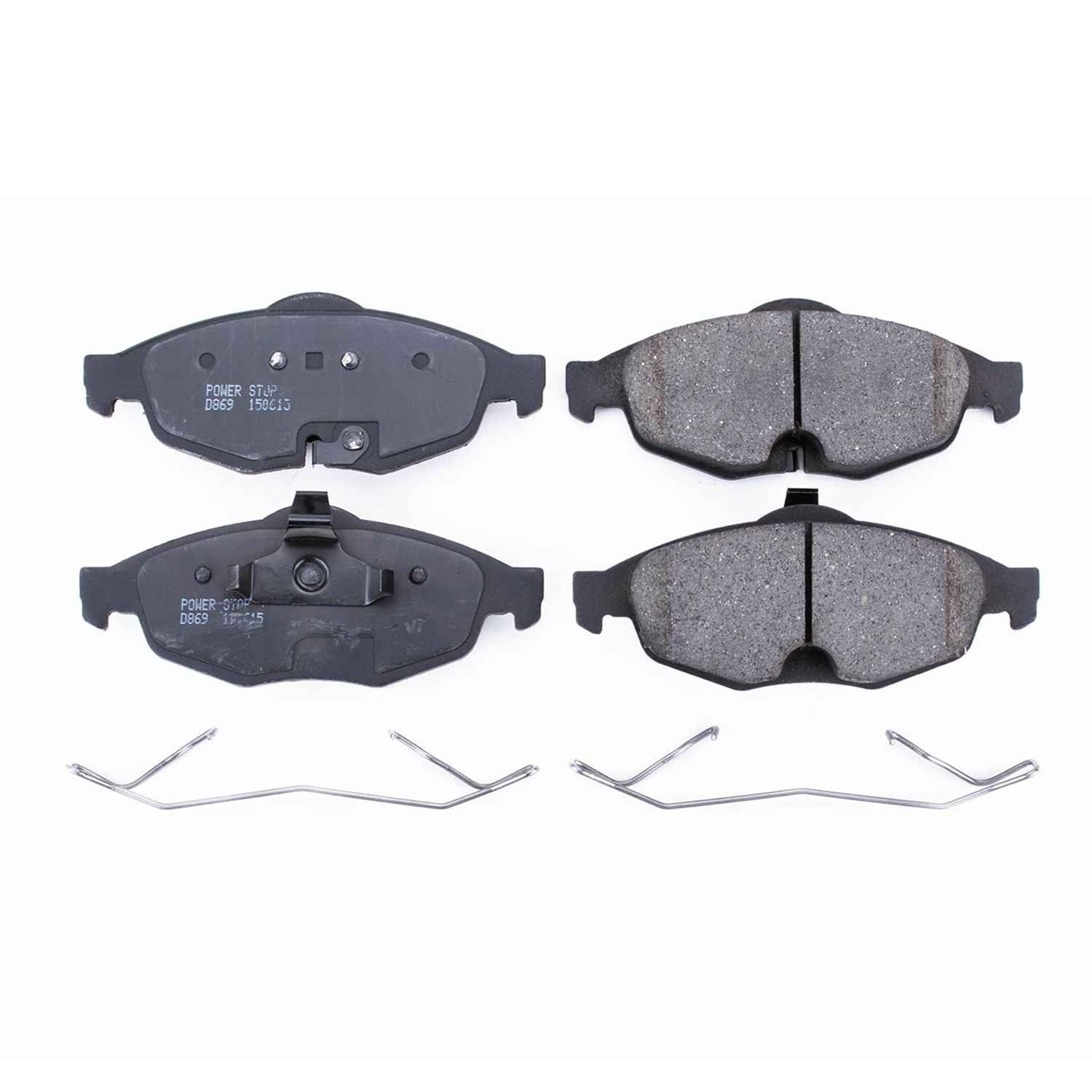Power Stop 01-06 Chrysler Sebring Front Z17 Evolution Ceramic Brake Pads w/Hardware 17-869