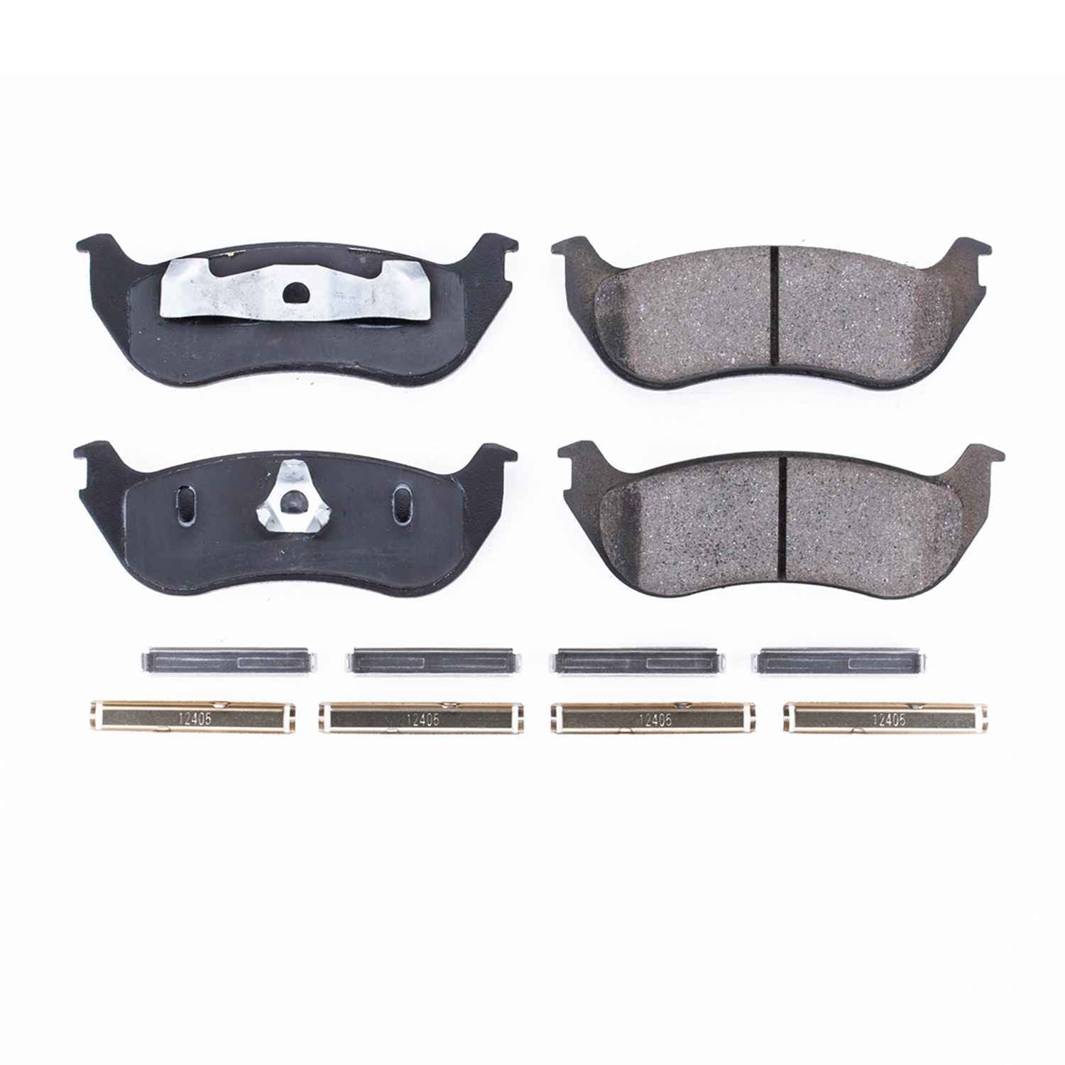 Power Stop 96-02 Ford Crown Victoria Rear Z17 Evolution Ceramic Brake Pads w/Hardware 17-881