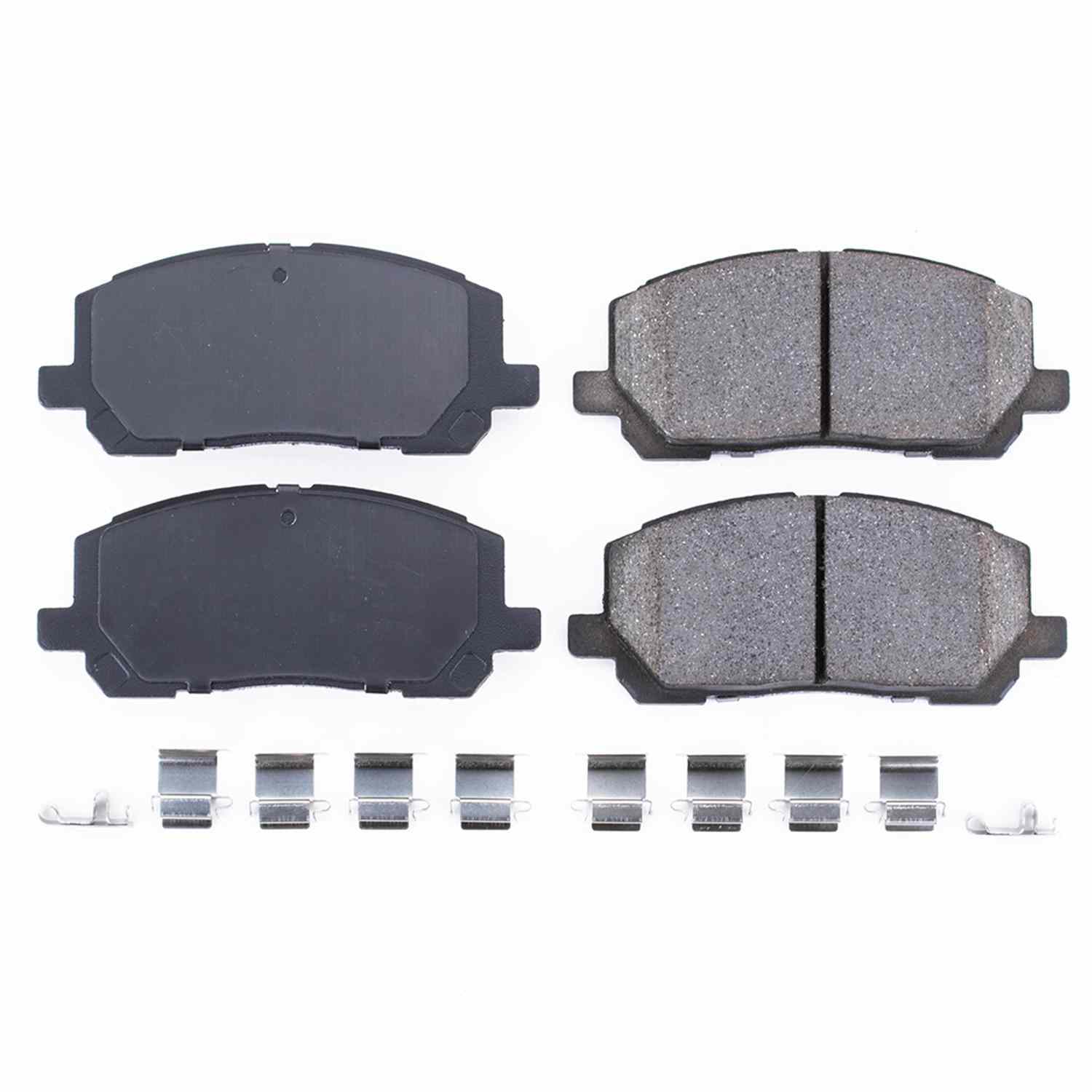 Power Stop 01-07 Toyota Highlander Front Z17 Evolution Ceramic Brake Pads w/Hardware 17-884