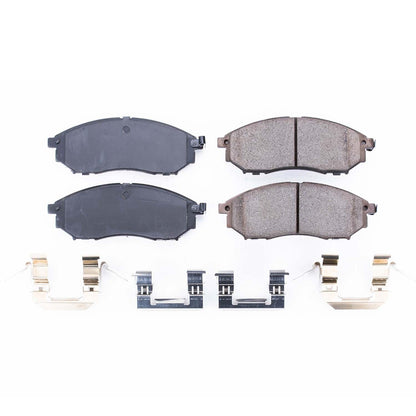 Power Stop 08-12 Infiniti EX35 Front Z17 Evolution Ceramic Brake Pads w/Hardware 17-888