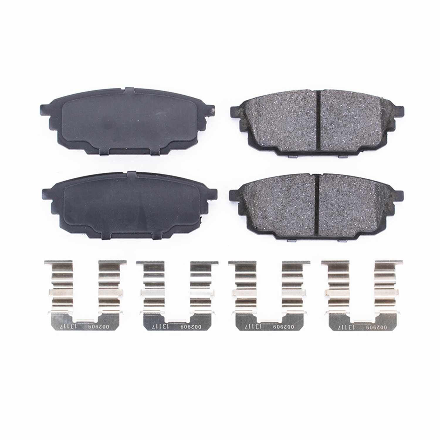 Power Stop 01-03 Mazda Protege Rear Z17 Evolution Ceramic Brake Pads w/Hardware 17-892
