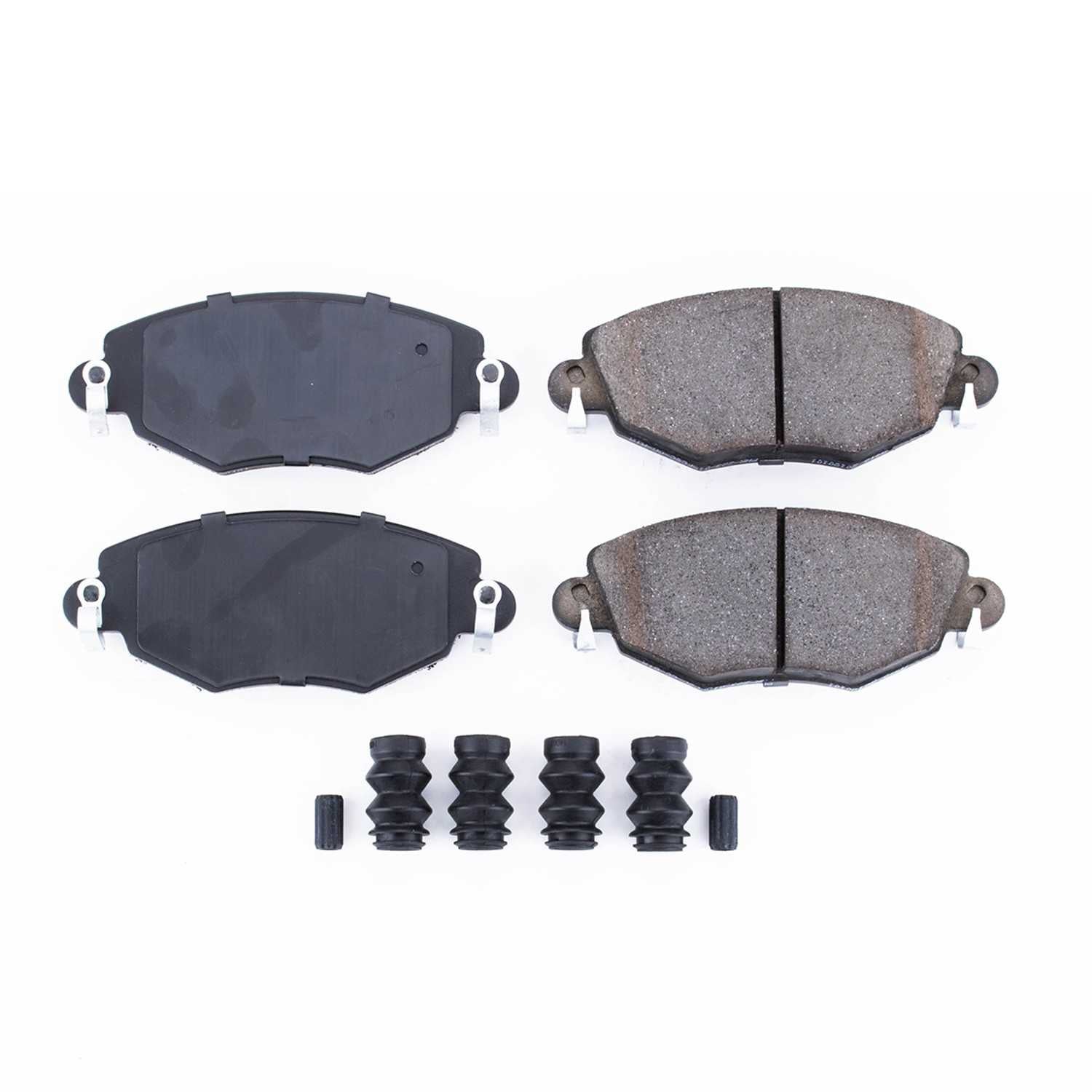 Power Stop 02-08 Jaguar X-Type Front Z17 Evolution Ceramic Brake Pads w/Hardware 17-910