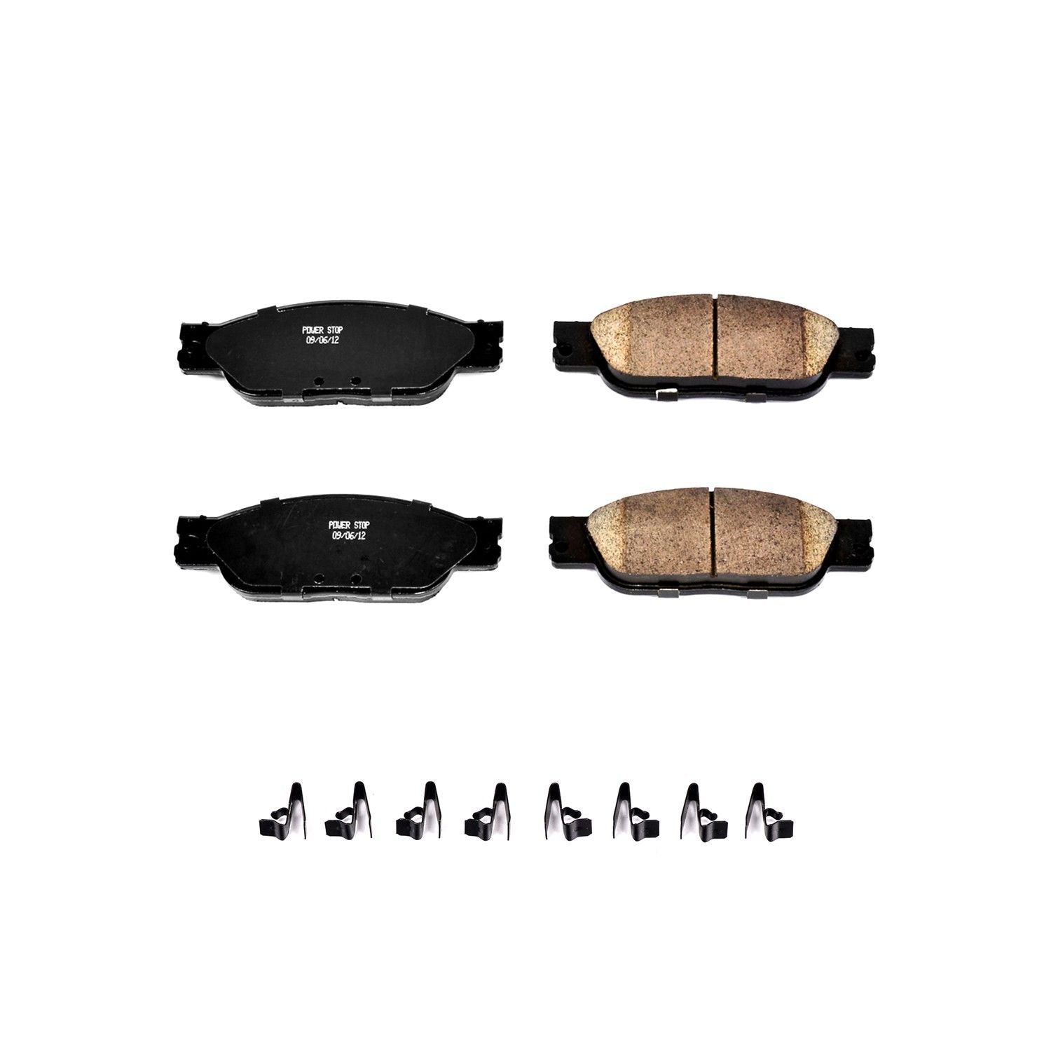 Power Stop 03-05 Jaguar S-Type Front Z17 Evolution Ceramic Brake Pads w/Hardware 17-933
