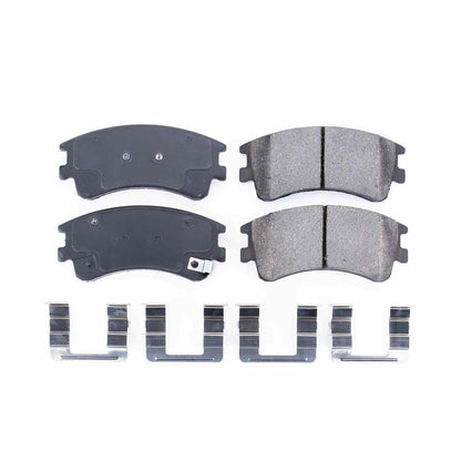 Power Stop 03-05 Mazda 6 Front Z17 Evolution Ceramic Brake Pads w/Hardware 17-957