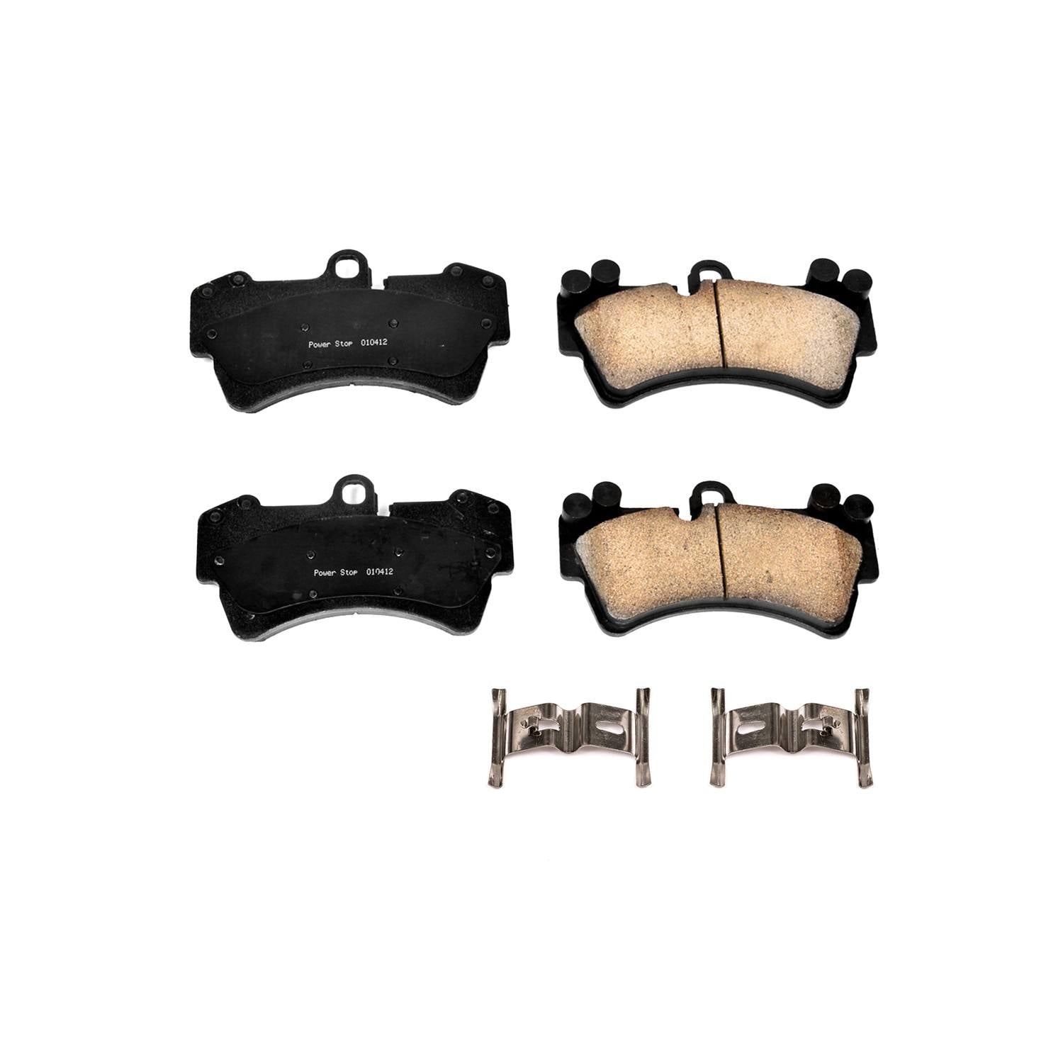 Power Stop 07-15 Audi Q7 Front Z17 Evolution Ceramic Brake Pads w/Hardware 17-977