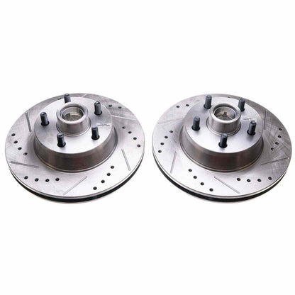 PowerStop Power Stop 69-70 Ford Country Squire Front Evolution Drilled & Slotted Rotors - Pair AR8102XPR