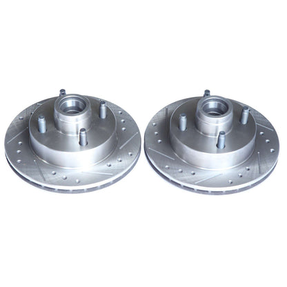 PowerStop Power Stop 74-78 Ford Mustang Front Evolution Drilled & Slotted Rotors - Pair AR8108XPR