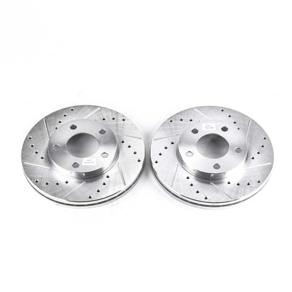 PowerStop Power Stop 94-04 Ford Mustang Front Evolution Drilled & Slotted Rotors - Pair AR8141XPR