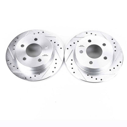 PowerStop Power Stop 94-04 Ford Mustang Rear Evolution Drilled & Slotted Rotors - Pair AR8142XPR