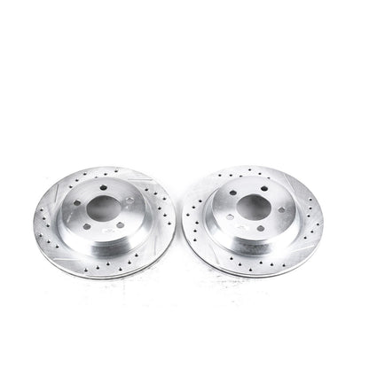 PowerStop Power Stop 94-01 Ford Mustang Rear Evolution Drilled & Slotted Rotors - Pair AR8146XPR