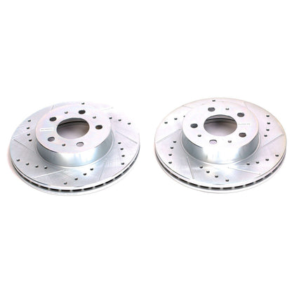 Power Stop 95-97 Ford Crown Victoria Front Evolution Drilled & Slotted Rotors - Pair AR8147XPR