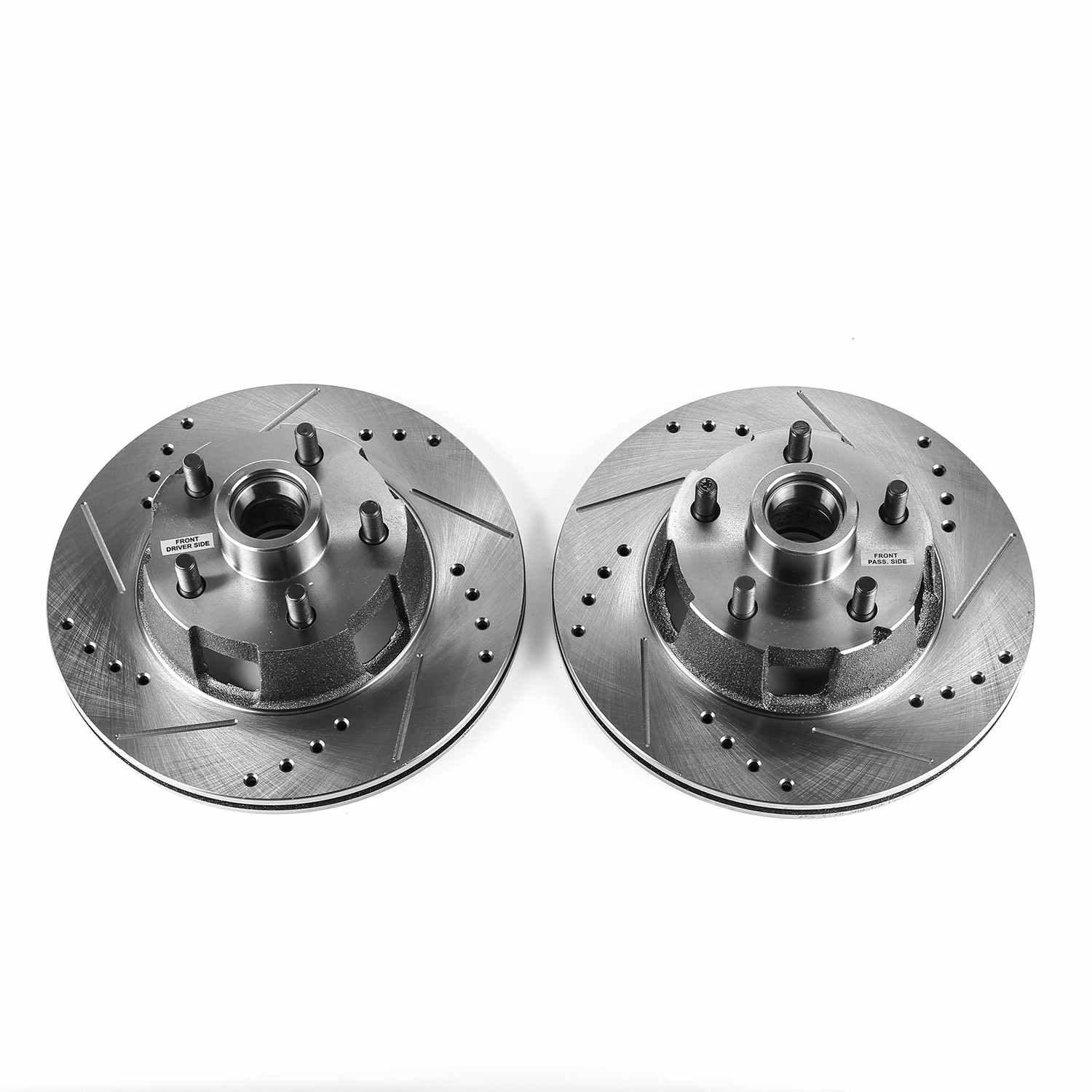 PowerStop Power Stop 1967 Ford Fairlane Front Evolution Drilled & Slotted Rotors - Pair AR8153XPR