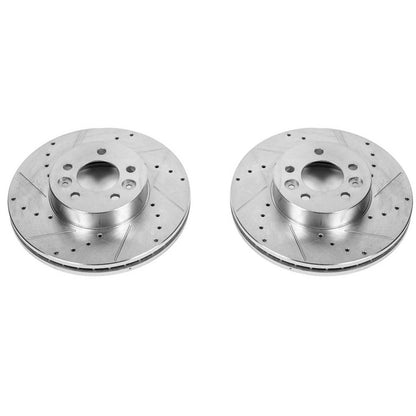 PowerStop Power Stop 98-02 Ford Crown Victoria Front Evolution Drilled & Slotted Rotors - Pair AR8155XPR