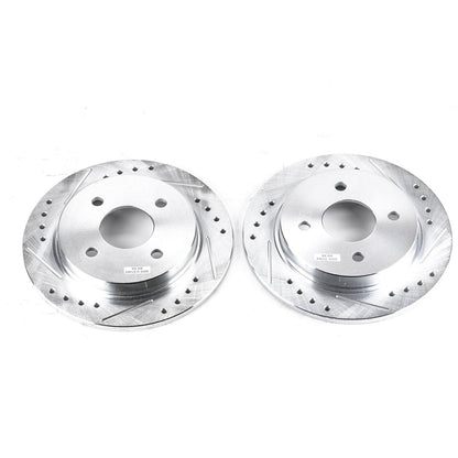 PowerStop Power Stop 14-19 Ford Fiesta Rear Evolution Drilled & Slotted Rotors - Pair AR8163XPR