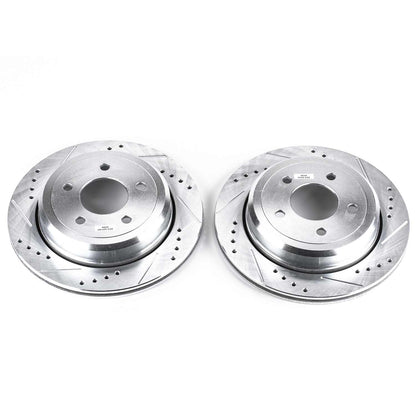 PowerStop Power Stop 03-11 Ford Crown Victoria Rear Evolution Drilled & Slotted Rotors - Pair AR8165XPR