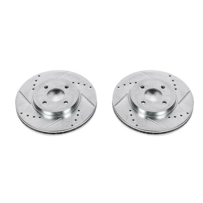 PowerStop Power Stop 02-04 Ford Focus Front Evolution Drilled & Slotted Rotors - Pair AR8168XPR