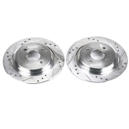 PowerStop Power Stop 02-04 Ford Focus Rear Evolution Drilled & Slotted Rotors - Pair AR8169XPR