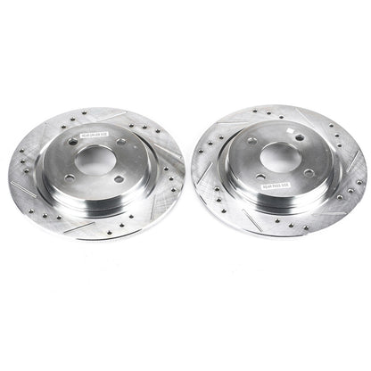 PowerStop Power Stop 02-04 Ford Focus Rear Evolution Drilled & Slotted Rotors - Pair AR8169XPR