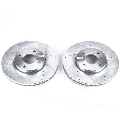 PowerStop Power Stop 05-07 Ford Focus Front Evolution Drilled & Slotted Rotors - Pair AR8170XPR