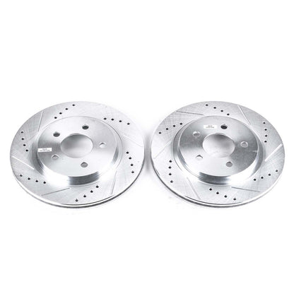 PowerStop Power Stop 05-14 Ford Mustang Rear Evolution Drilled & Slotted Rotors - Pair AR8174XPR