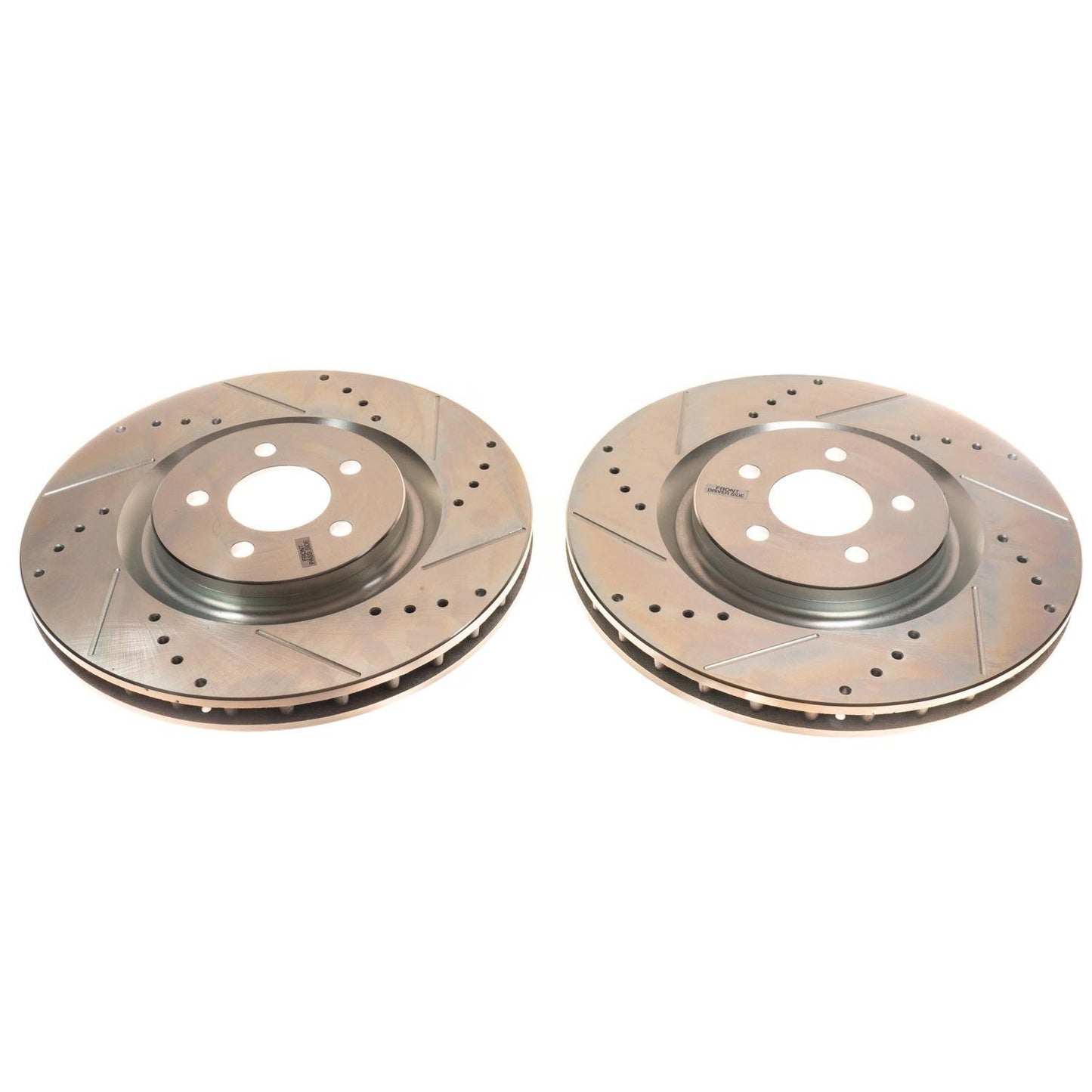 PowerStop Power Stop 07-14 Ford Mustang Front Evolution Drilled & Slotted Rotors - Pair AR8184XPR
