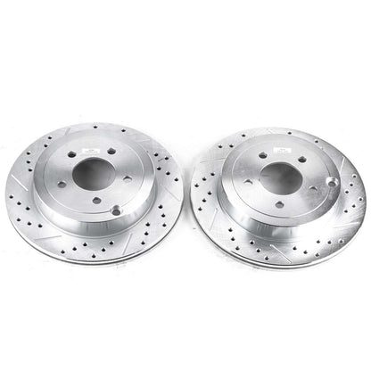 PowerStop Power Stop 07-10 Ford Edge Rear Evolution Drilled & Slotted Rotors - Pair AR8191XPR