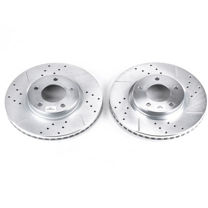 PowerStop Power Stop 07-08 Ford Edge Front Evolution Drilled & Slotted Rotors - Pair AR8192XPR