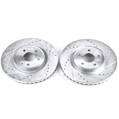 PowerStop Power Stop 09-11 Ford Flex Front Evolution Drilled & Slotted Rotors - Pair AR8194XPR