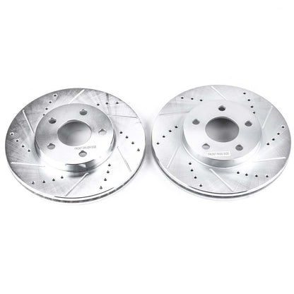 PowerStop Power Stop 07-10 Chevrolet Cobalt Front Evolution Drilled & Slotted Rotors - Pair AR82004XPR