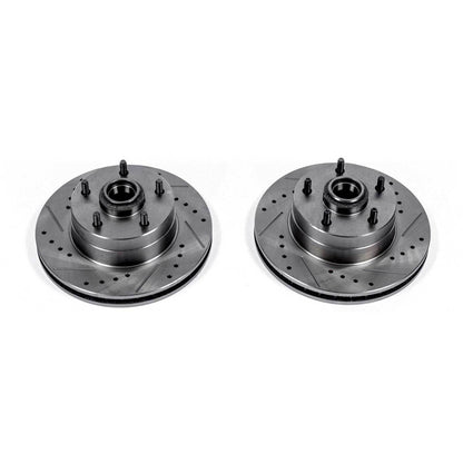 PowerStop Power Stop 73-74 Buick Apollo Front Evolution Drilled & Slotted Rotors - Pair AR8200XPR