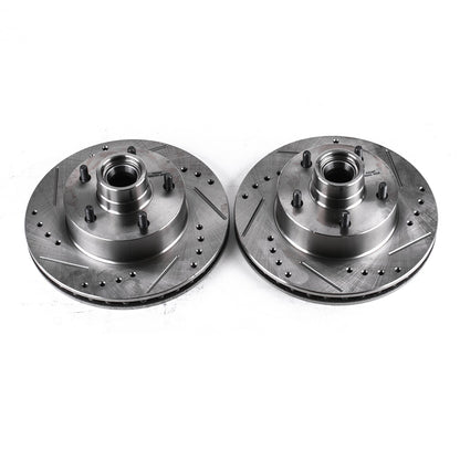 PowerStop Power Stop 1975 Buick Apollo Front Evolution Drilled & Slotted Rotors - Pair AR8202XPR