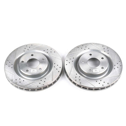 PowerStop Power Stop 05-07 Cadillac XLR Front Evolution Drilled & Slotted Rotors - Pair AR82101XPR