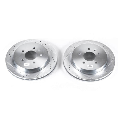 PowerStop Power Stop 03-07 Cadillac CTS Rear Evolution Drilled & Slotted Rotors - Pair AR82104XPR
