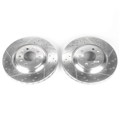 PowerStop Power Stop 06-07 Cadillac CTS Front Evolution Drilled & Slotted Rotors - Pair AR82107XPR