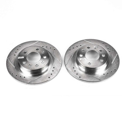 PowerStop Power Stop 06-09 Pontiac Solstice Rear Evolution Drilled & Slotted Rotors - Pair AR82109XPR