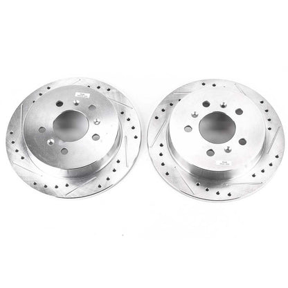 PowerStop Power Stop 08-09 Buick Allure Rear Evolution Drilled & Slotted Rotors - Pair AR82111XPR
