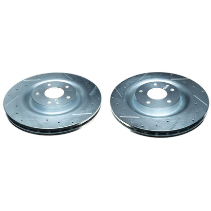 PowerStop Power Stop 06-13 Chevrolet Corvette Front Evolution Drilled & Slotted Rotors - Pair AR82113XPR